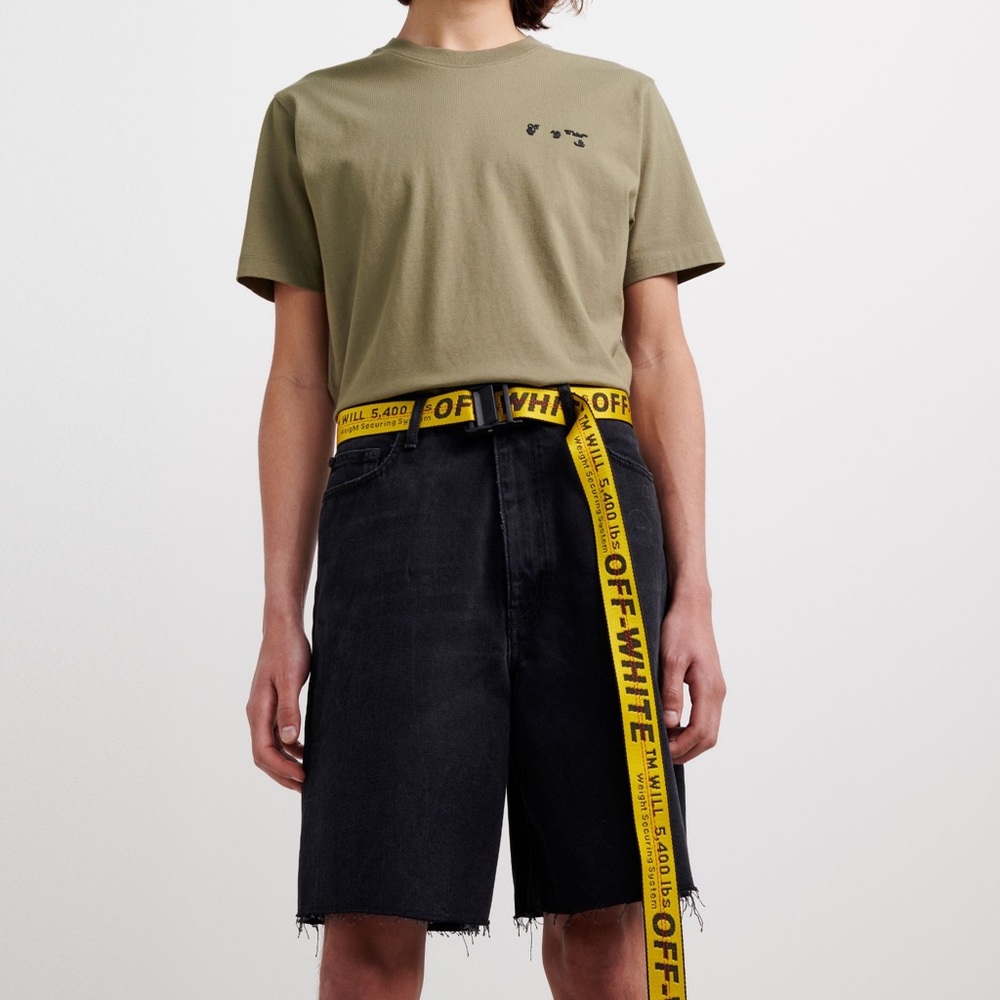 NWT Off-White Industrial Belt Yellow Black